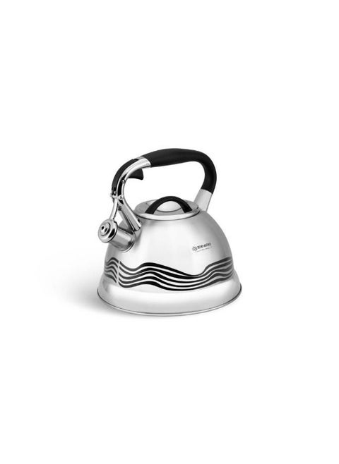 EDENBERG 3.0L Kettle with Nylon Handle | Stovetop Kettle for Water & Tea | Food Grade Stainless Steel Tea Kettle with Nylon Handle | Silver, 3.0L