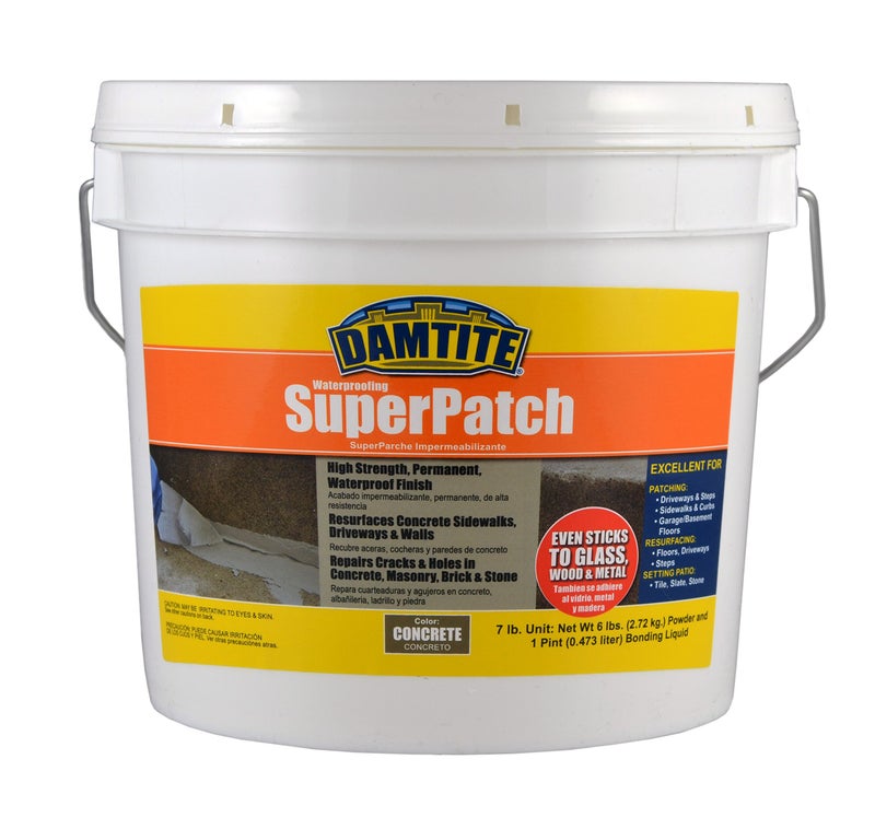 Damtite 04072 Concrete Super Patch Repair 7 lb Pail