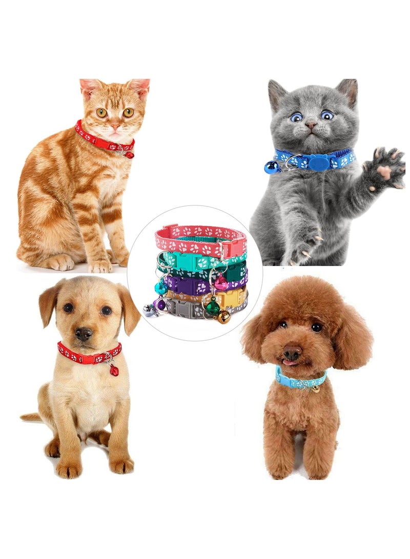 SUNSAR 19PCS Whelping Puppy ID Collars with Bell Adjustable 19-32cm, Soft Nylon Litter Identification Dog Collars for Newborn Pets - Image 5