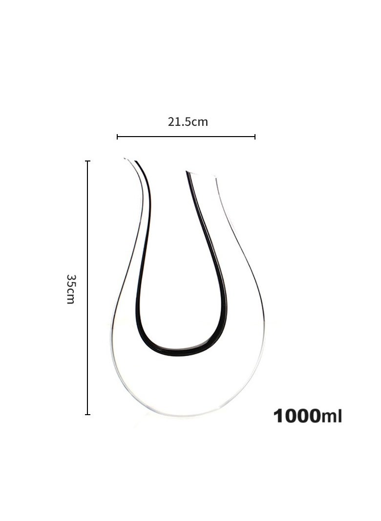 General - Creative And Personalized Red Wine Quick Decanter Home Glass Wine Dispenser U-Shaped Wine Decanter - Image 1