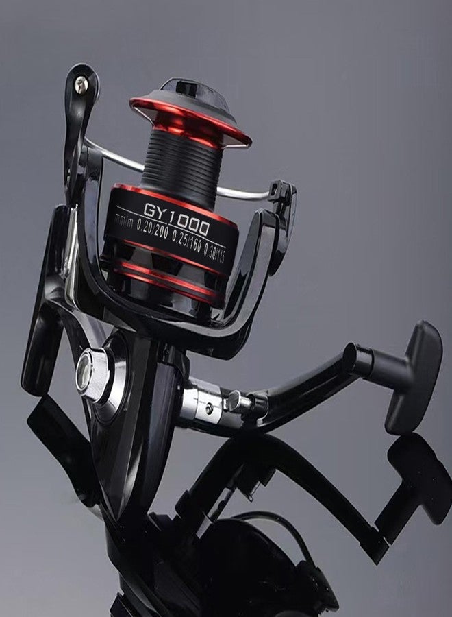 SHIVEXIM Fishing Reel Spinning Metal Spool Stainless Steel Handle Line Fishing Spool Fishing Accessories (1000) - Image 3