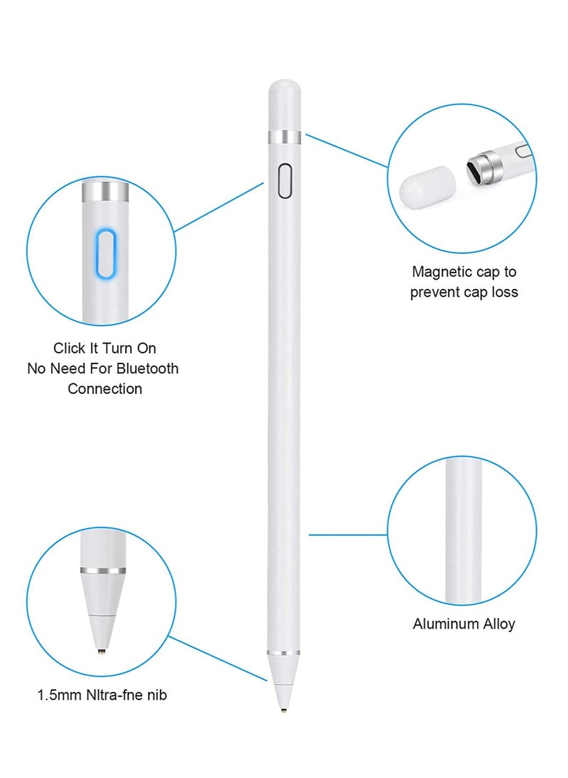 MOCOM Digital Capacitive Stylus Pencil For Apple iPad 8th Generation iPad Black  - Image 4