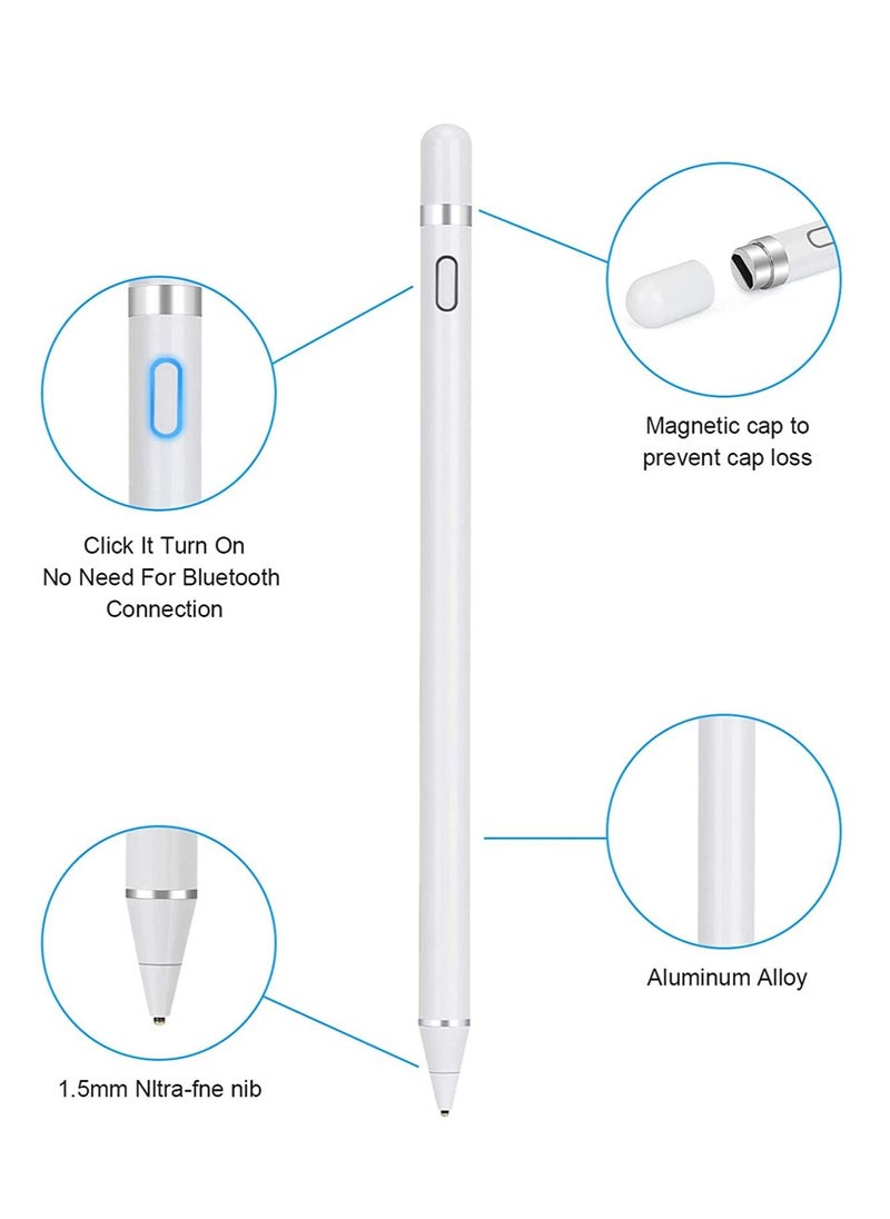 MOCOM - Digital Capacitive Stylus Pencil For Apple iPad 8th Generation iPad Black - Image 1