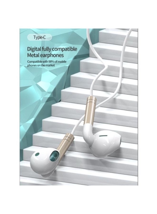 سيندم سماعة أذن معدنية عميقة من النوع C متوافقة تمامًا - Image 3