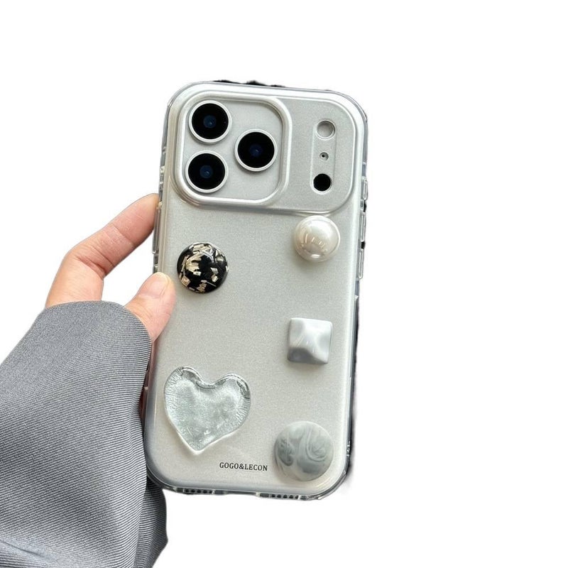 BB غطاء واقي بAcrylic لـ iPhone 14 / 14 Plus / 14 Pro / 14 Pro Max مع حماية من السقوط وجوهرة ثلاثية الأبعاد مع مقاوم للصدمات مع مقاوم للخدش باللون Multicolour من الأكريليك متعدد الأل. - Image 2