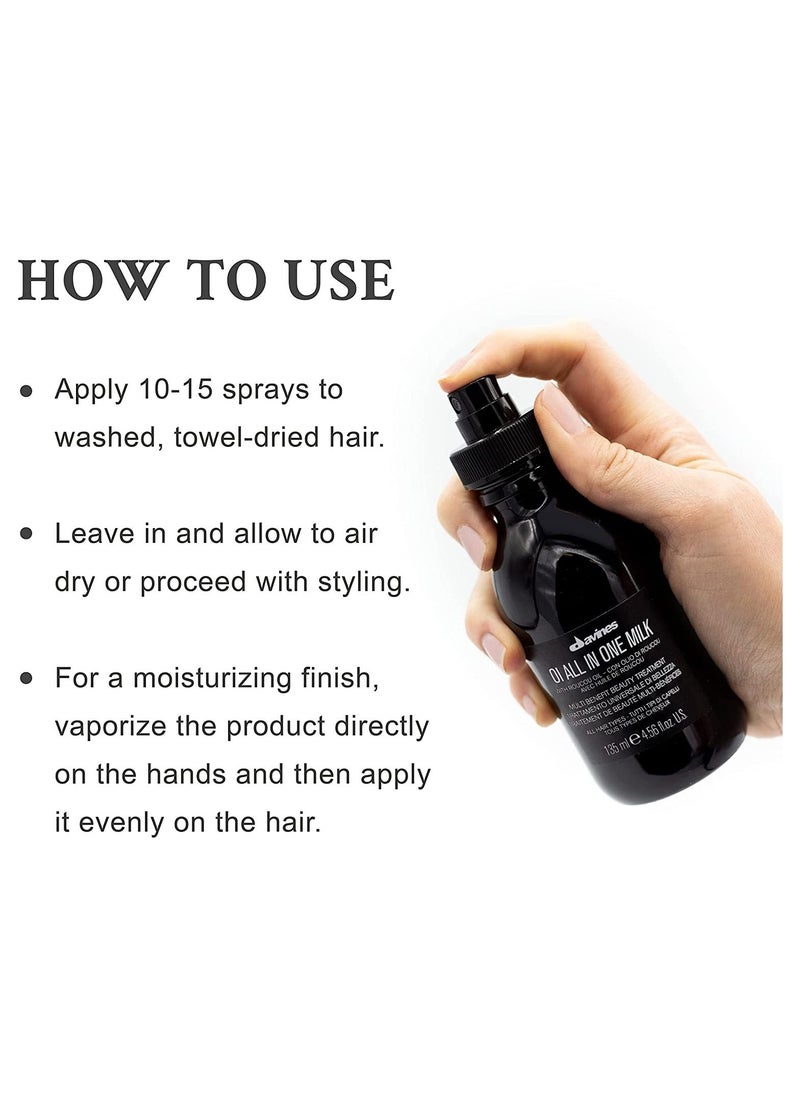 Davines OI Shampoo & OI All In One Milk 415ml  - Image 4