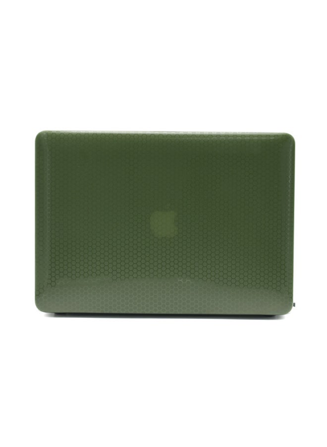 For M4 Apple Notebook Protective Case Macbookairpro13 Ultra-thin Mac Case M2 Computer Protective Case-Color:Double-sided Honeycomb Shell-dark Green-Applicable Model:(Hollow) 2020 Air13(A2179/A2337) - Image 1