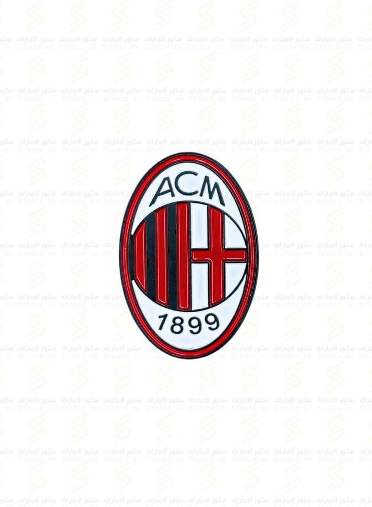 RYN AC Milan Logo Pin - Metal Football Badge - Fan Memorabilia & Gift Fan Collectible for Bags, Mobile, I pad, Backpacks, and Collectors Walls, Doors, Cars & Laptops - Image 1