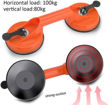 FLAMINGO ENTERPRISE FLAMINGO ENTERPRISE 2 Cup Premium Suction Glass Lifter NonMagnetic Line Level 12 inch - Image 3