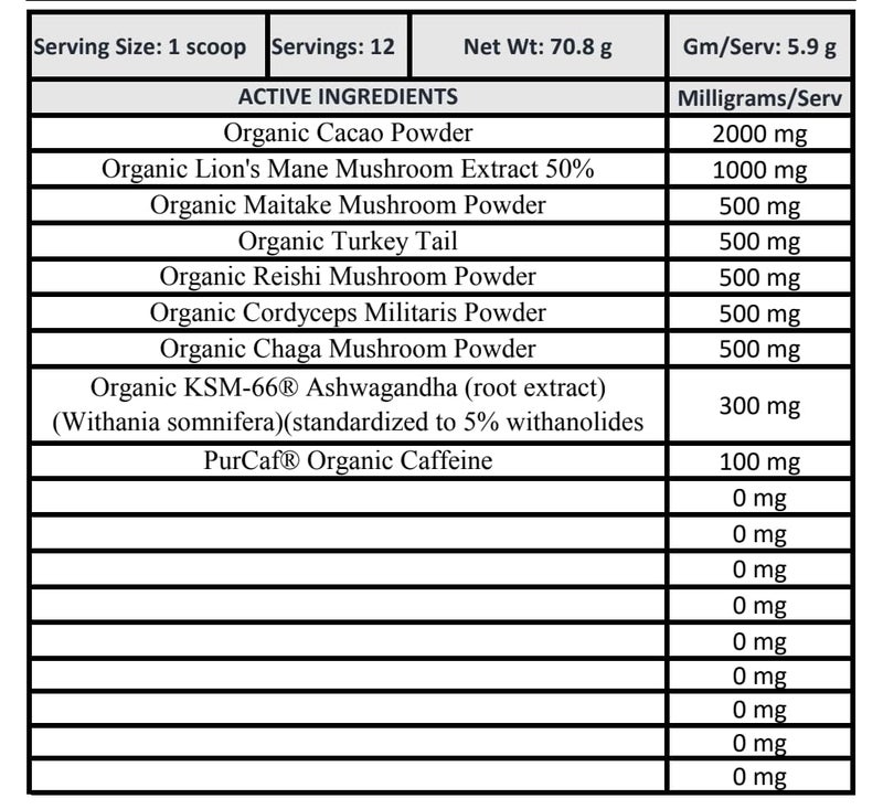 مزيج موكا الفطر من وايلدفلاور كوفي كومباني مايند جلو - Image 2