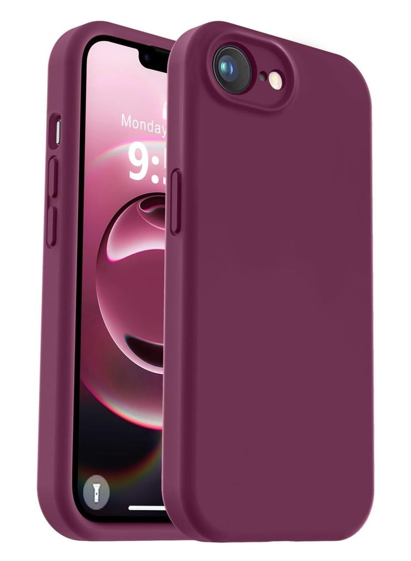 TIGER Liquid Silicone Case for iPhone 16e (6.1 Inch) – Shockproof Phone Case with Microfiber Lining & Raised Camera Protection – Anti-Scratch Soft Touch Cover for iPhone 16e – Slim Fit, Dust-Resistant, Comfortable Grip, Easy to Clean   (Marron, iP 16E 6.1inch) - Image 1
