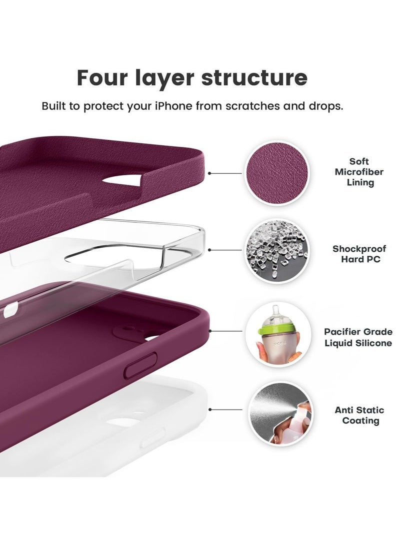 TIGER Liquid Silicone Case for iPhone 16e (6.1 Inch) – Shockproof Phone Case with Microfiber Lining & Raised Camera Protection – Anti-Scratch Soft Touch Cover for iPhone 16e – Slim Fit, Dust-Resistant, Comfortable Grip, Easy to Clean   (Marron, iP 16E 6.1inch) - Image 4