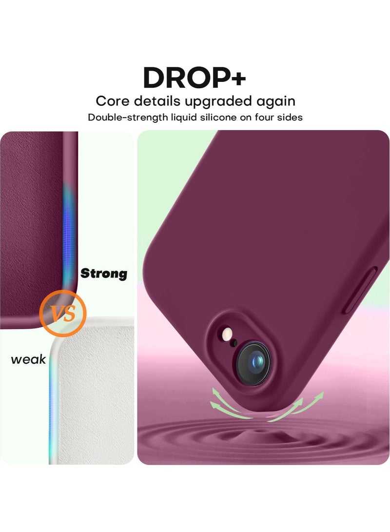 TIGER Liquid Silicone Case for iPhone 16e (6.1 Inch) – Shockproof Phone Case with Microfiber Lining & Raised Camera Protection – Anti-Scratch Soft Touch Cover for iPhone 16e – Slim Fit, Dust-Resistant, Comfortable Grip, Easy to Clean   (Marron, iP 16E 6.1inch) - Image 5