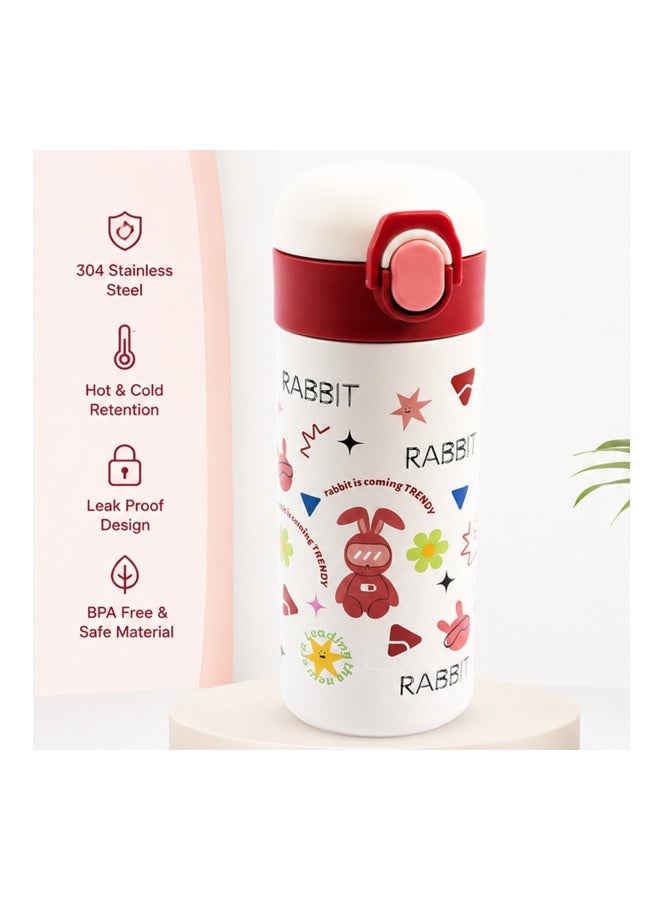 Cocobee-Insulated Stainless Steel Water Bottle, Leakproof, Soft Handle Grip, Odour Free, 500Ml, 3 Years+-Red - Image 4