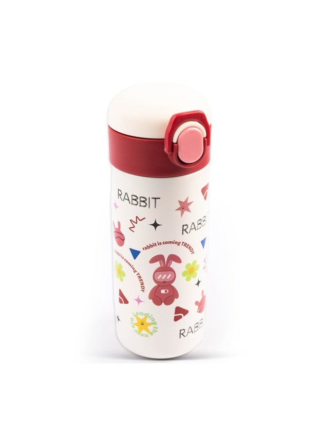 Cocobee-Insulated Stainless Steel Water Bottle, Leakproof, Soft Handle Grip, Odour Free, 500Ml, 3 Years+-Red - Image 1