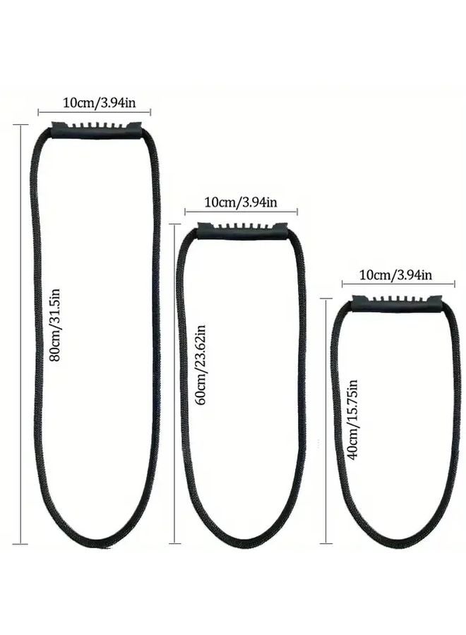 Heavy Duty Nylon Storage Strap Black 15 75in Foldable Organizer for Tools Camping Gear - Image 3