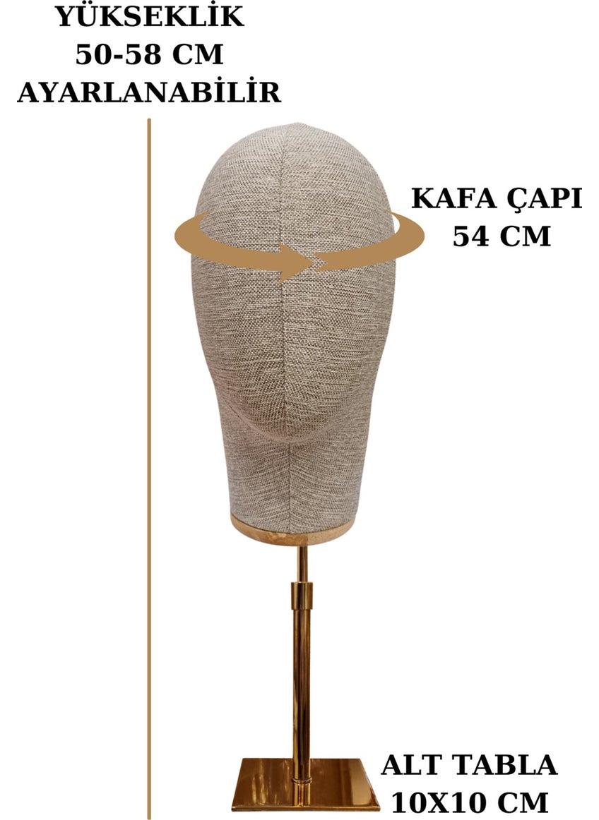 Mannequin Istanbul Special Gold Stand Head Mannequin Wig Mannequin Accessory Mannequin - pzsku/Z8977BC1BD59D3EA36E29Z/45/_/1725789980/c0be2235-e4e8-4136-a6f2-766ca4e34b7f