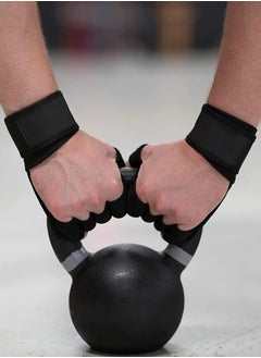 WESKOS Ventilated Workout Gloves Weight Lifting Gloves, with Elastic Wrist Wraps and Open Back, Silicon Padded Weight Lifting Gloves for Fitness and Water Sports, Gym Gloves for Men Women  - Image 5