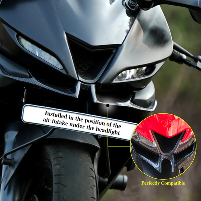 Front Fairing Winglet Front Fairing Wing Cover Replacement for YAMAHA R15 V3 2017-2021 - Image 3