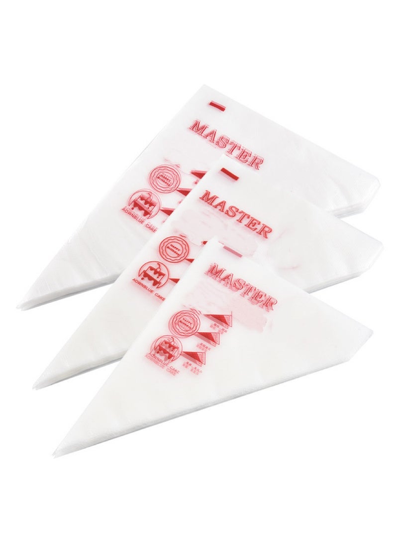 100-Pieces Cake Decorating Disposable Piping Bags White cooking tool - Image 1