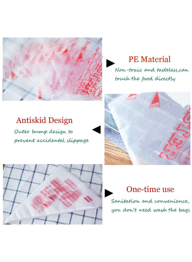 100-Pieces Cake Decorating Disposable Piping Bags White cooking tool - Image 4