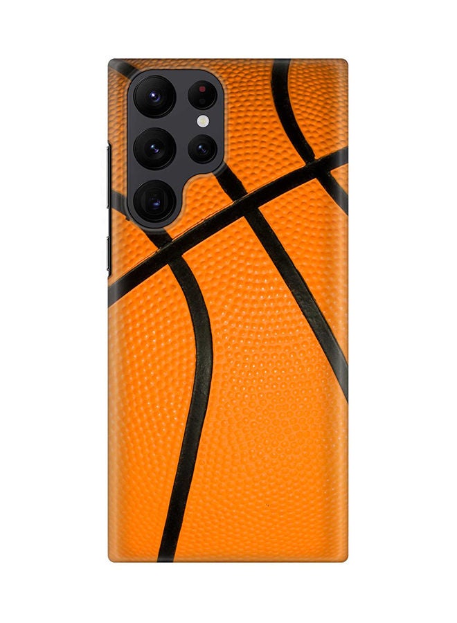 Stylizedd Case for Samsung Galaxy S22 Ultra 5G Snap Case Slim Snap Classic Series Shield Matte Finish Print - Basketball - Image 1