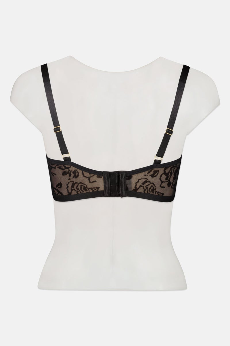 TRIUMPH سوتيان نسائي مبطن ذو ملمس غير مزود بأسلاك، أسود - Image 2