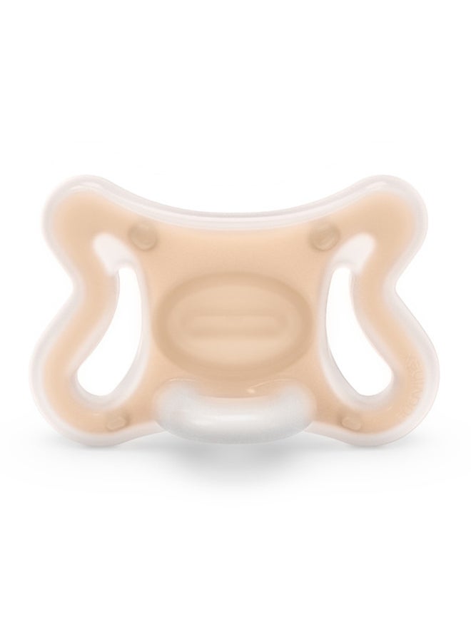 SUAVINEX Newborn Baby Pacifier Sx Pro With Physiological Teat Mini Pacifier For Babies 0-2 Months Hypoallergenic Pacifier Skin-Friendly Silicone-Fair - Image 1