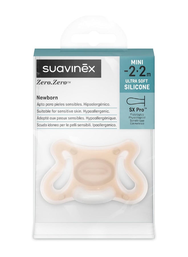 SUAVINEX Newborn Baby Pacifier Sx Pro With Physiological Teat Mini Pacifier For Babies 0-2 Months Hypoallergenic Pacifier Skin-Friendly Silicone-Fair - Image 3