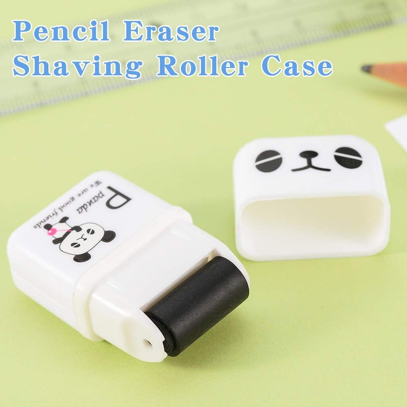 Sooez مجموعة سوويز من 12 ممحاة قلم، ممحاة لطيفة مع أسطوانة تنظيف ممحاة قلم، علبة ممحاة مع أسطوانة حلاقة، ممحاة لهدايا حفلات ومستلزمات هدايا - Image 2