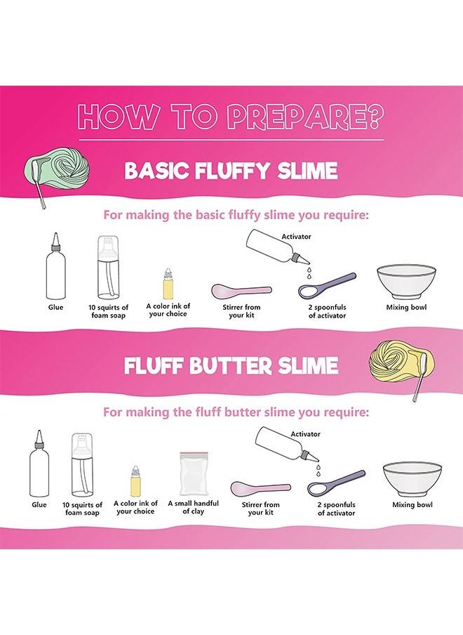 Beauenty - DIY Slime Kit for Kids-Non-Sticky,Soft & Scented to Make Cloud Slime, Foam Slime, Butter Slime, Ice Cream Slime & Candy Slime with Charms – Stress Relief Party Favors & Great Gift Idea - Image 1