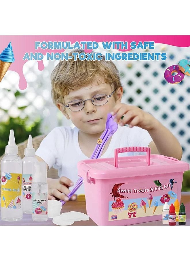 Beauenty - DIY Slime Kit for Kids-Non-Sticky,Soft & Scented to Make Cloud Slime, Foam Slime, Butter Slime, Ice Cream Slime & Candy Slime with Charms – Stress Relief Party Favors & Great Gift Idea - Image 1