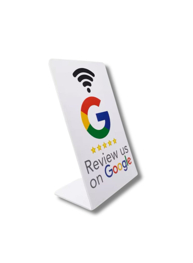 Generic Google Review Stand Medium NFC - White - Image 1