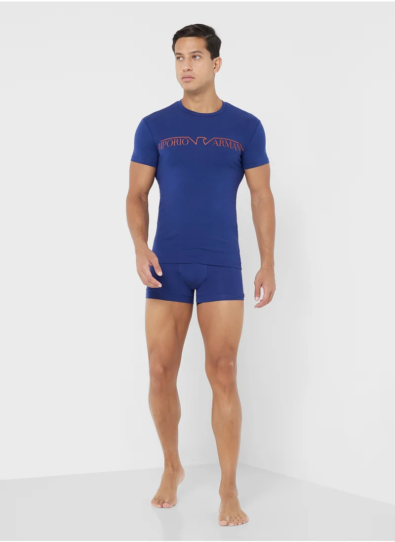 EMPORIO ARMANI T-SHIRT+TRUNK SET