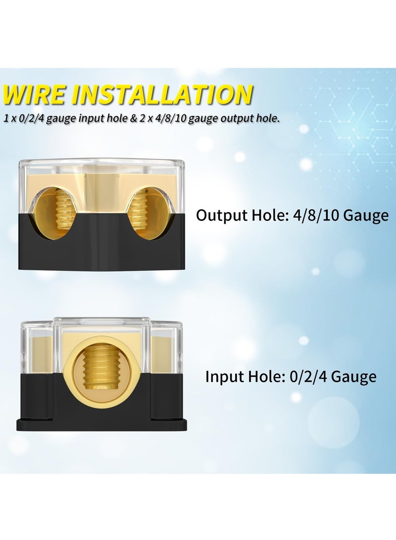 وحدة توزيع الطاقة للصوت في السيارة، مدخل 0/2/4 قياس إلى خرج 4/8/10 قياس، وحدة توزيع الأرضية للمضخمات في أنظمة الصوت في السيارات والقوارب - Image 3