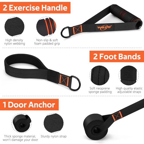 WALITO Pilates Bar Kit with Resistance Bands, 3-Section Multifunctional Yoga Pilates Bar with Metal Adjustment Buckle.Portable Pilates Equipment for Women & Men Full-Body Workouts at Home Gym - Image 3