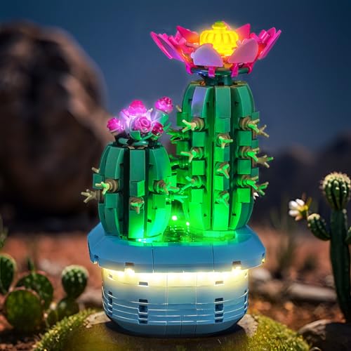 LocoLee Customized Light kit Compatible with Lego 11509 Flowering Cactus No Actual Model Only Lights LED Lighting Accessories Compatible with Lego Cactus 11509 - Image 5
