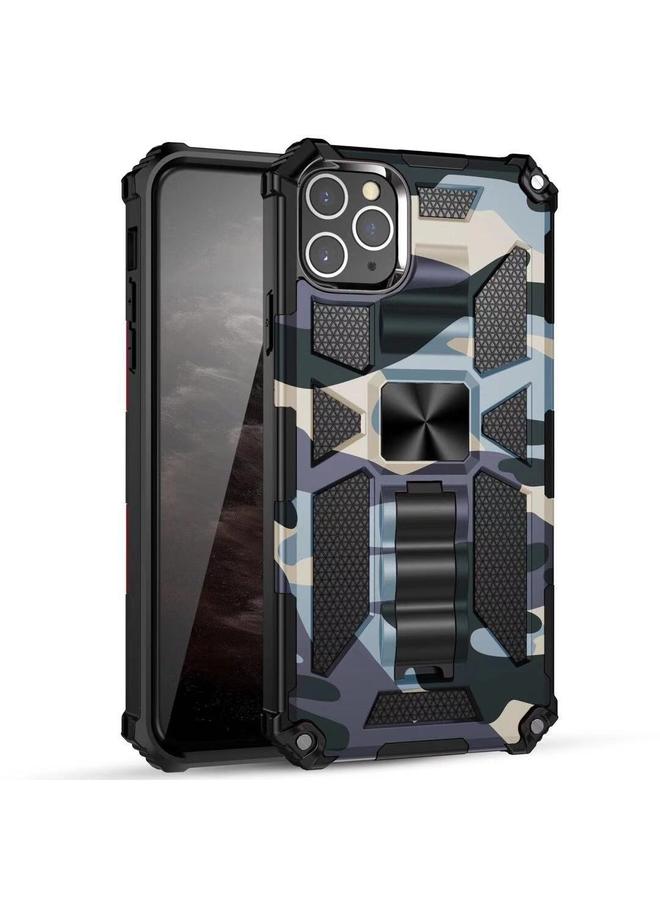 The Bros Phone Case For iPhone 11 Pro Max Camouflage Armor Shockproof TPU + PC Magnetic Protective Phone Case with Holder  - Image 1