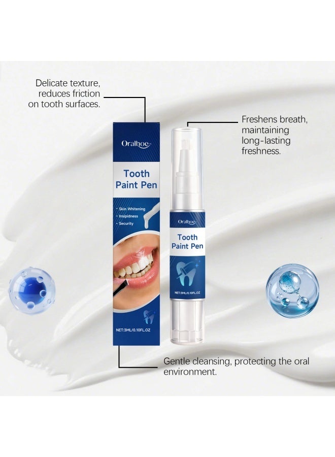 ORALHOE Instant Whitening Dental Lacquer,Tooth Polish Uptight White, Whitening Tooth Paint, Paint Enamel, Instant Teeth for Polish Stain Removal - Image 3