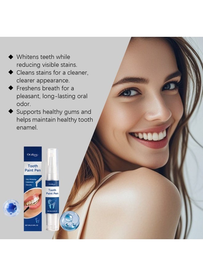 ORALHOE Instant Whitening Dental Lacquer,Tooth Polish Uptight White, Whitening Tooth Paint, Paint Enamel, Instant Teeth for Polish Stain Removal - Image 5