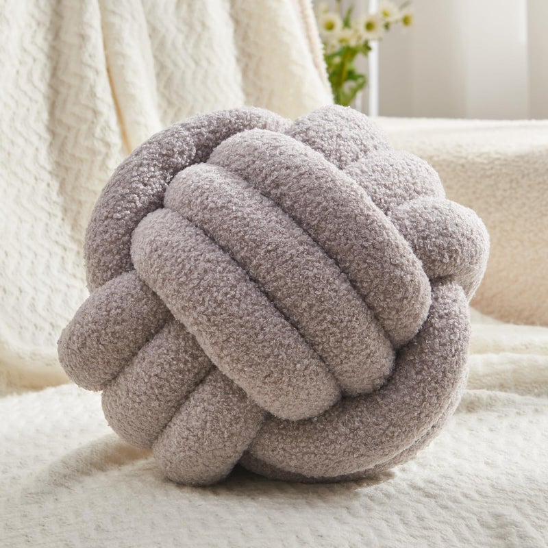 Petrella Knot Pillow Ball Round Throw Pillows Home Decor Cushion Decorative Aesthetic Throw Pillows - Image 1