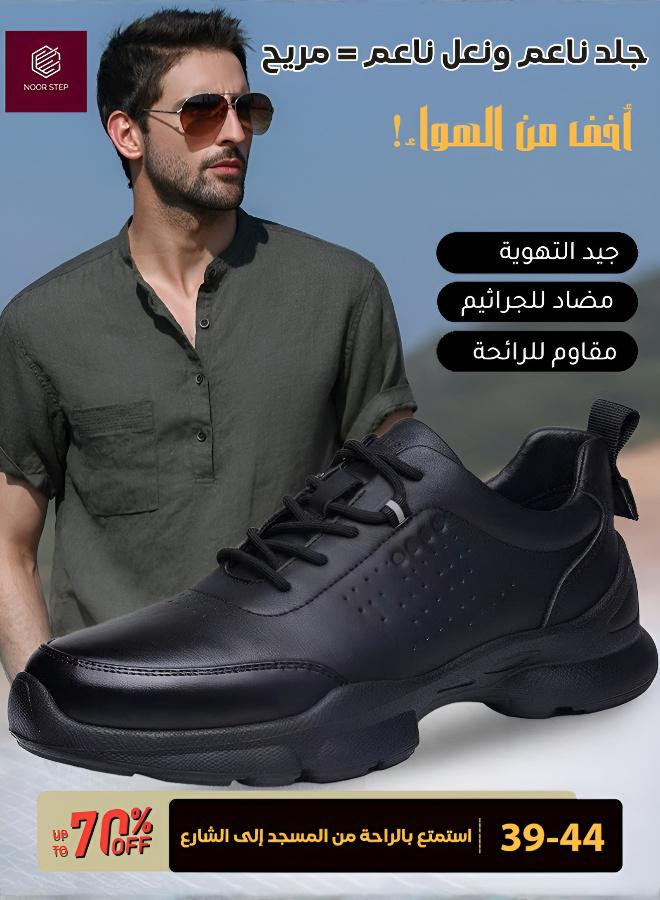 الهلياجيم حذاء رجالي كاجوال من الجلد خفيف الوزن ومريح - Image 2