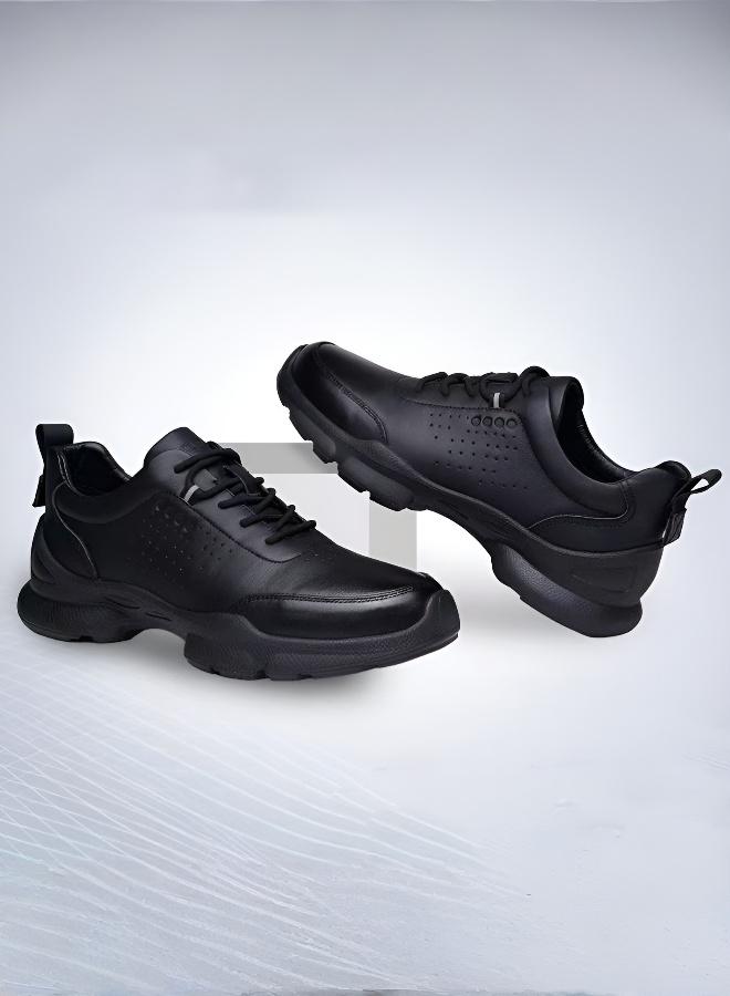 Hilyagems Men's Casual Lightweight Comfortable Leather Shoes - Image 1
