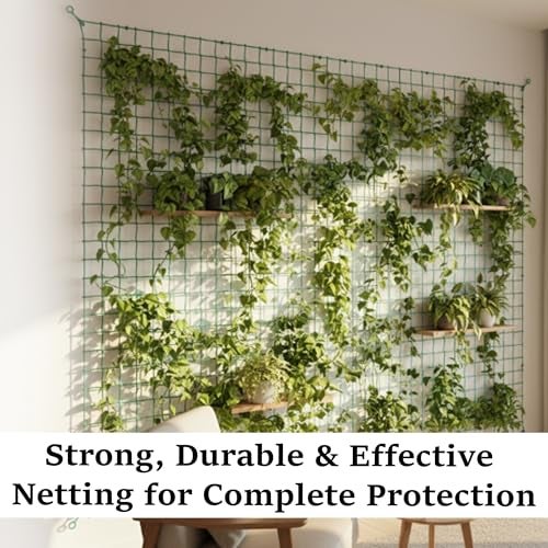 Essoti Monkey Net/Cricket Net/Children Safety net/Nylon - (14 X50 FT) -2 MM 30 Ply String Size 44 mm Hole, Green in Color Sample Kit Along (14 X 50 FT, Green) - Image 4