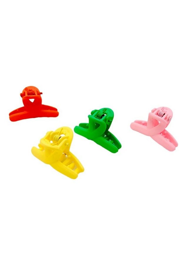 QUILBOOL Cross Claw Clips, Hair Claw Clips For Women & Girls, 2.2 Inch Small Hair Clips, Medium Rectangle Claw Hair Clip, Matte Banana Jaw Clips For Thin Half Hair 6 Pack (Multicolour) - Image 5