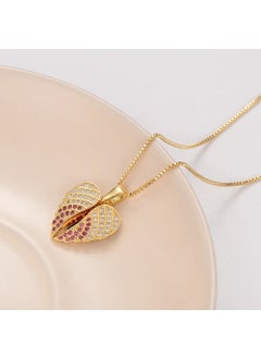Keyfim Shop Personalized Zircon Stone Heart Necklace  - Image 2