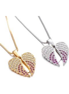 Keyfim Shop Personalized Zircon Stone Heart Necklace  - Image 4