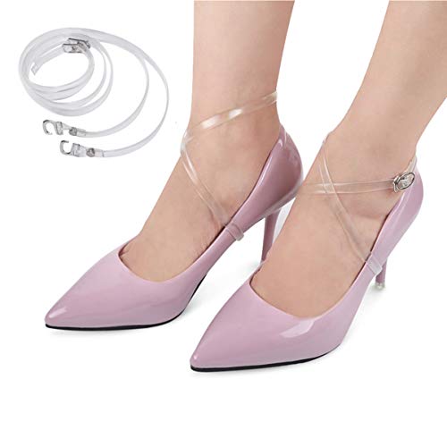 ROSENICE Transparent Shoelaces for Shoes - Multi-Color Tpu Strap Extender with Silver Buckle 23 62 Inch Anti-Loose Accessory for High Heels and Casual Footwear - Image 4