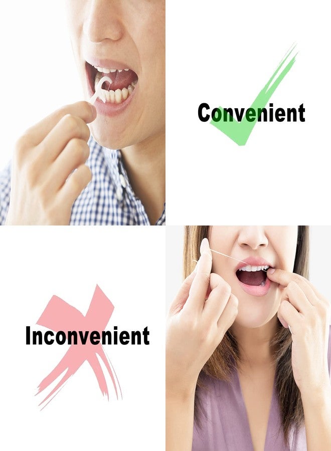AOCEAN Dental Floss Picks - Travel Floss with Toothpicks - Professional Threader Flossers - Ideal for Family Hotel and High-Toughness Travel (216 Pcs) - Image 3