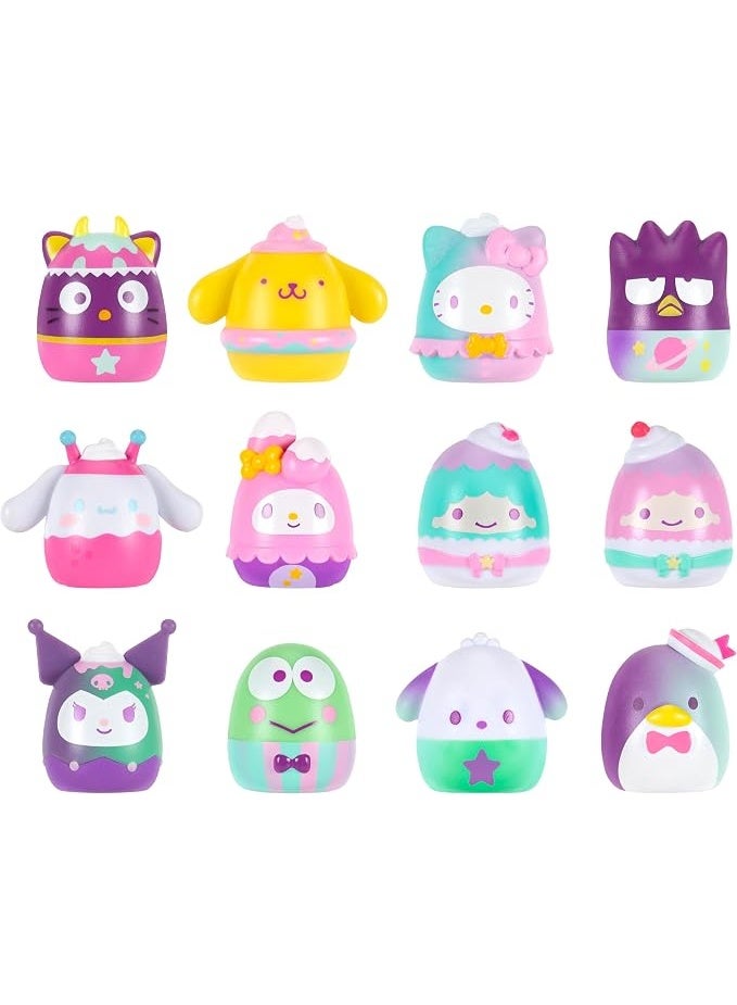 Squishmallows Squish-a-longs Hello Kitty and Friends Mini Squish Toy Set, 12 Collectible Figures, 17 Pieces - Image 2